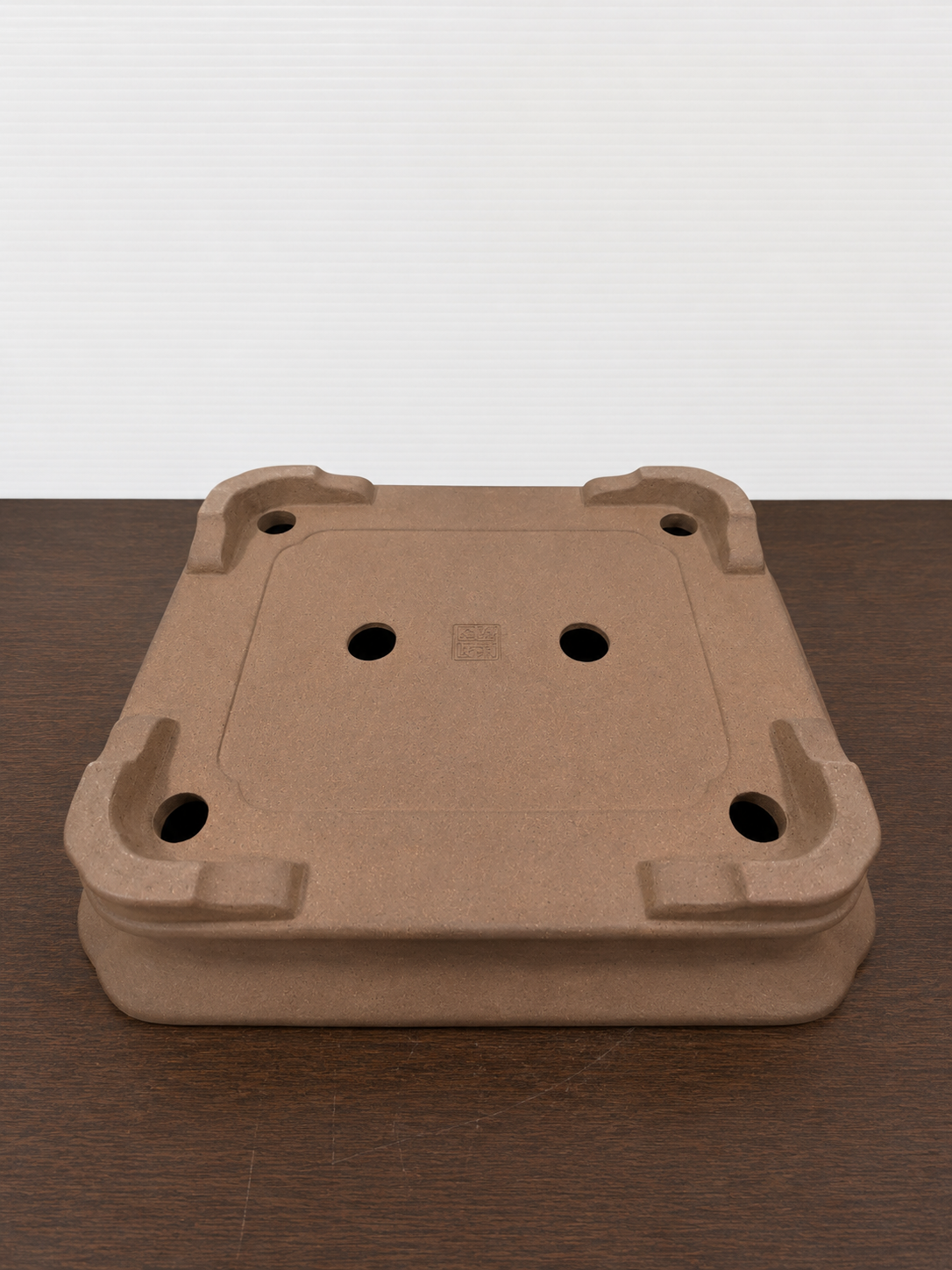 Japanese Keizan Unglazed Rectangle Bonsai Pot