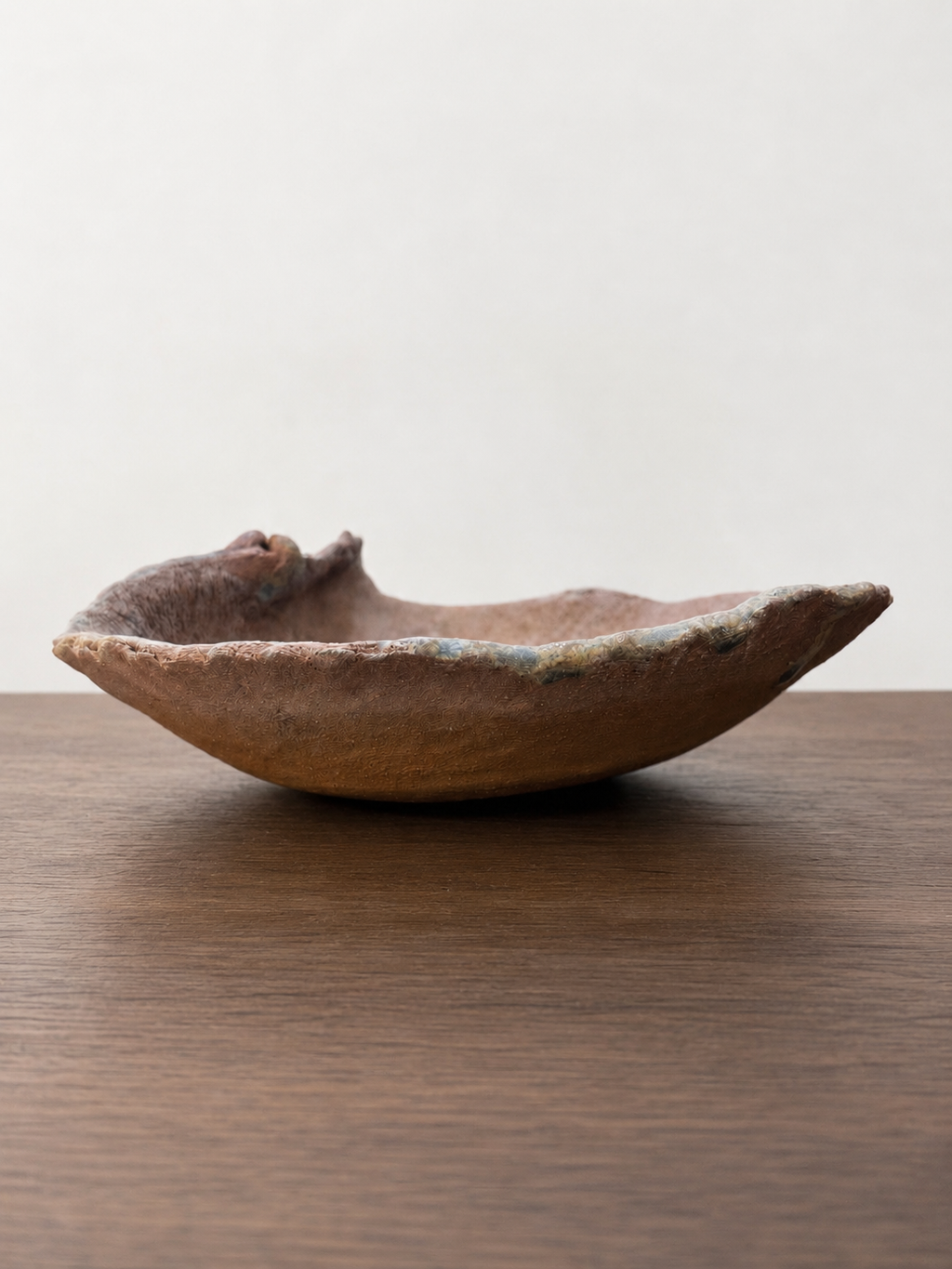 Japanese Handcrafted Leaf-Form Bonsai Pot / Accent Container