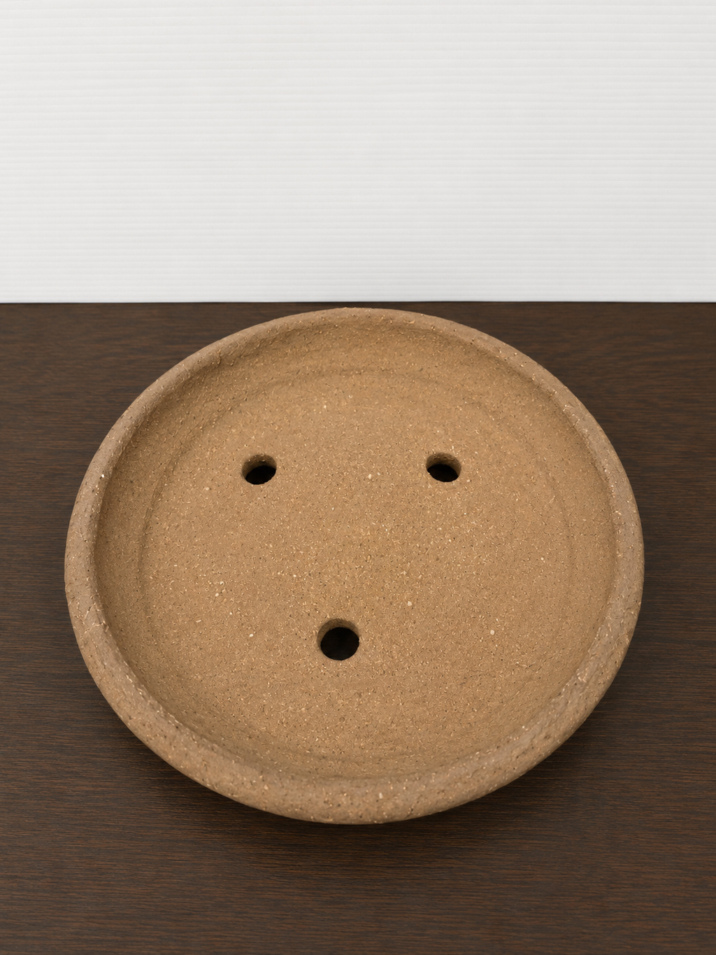 Vintage Round Unglazed Bonsai Pot