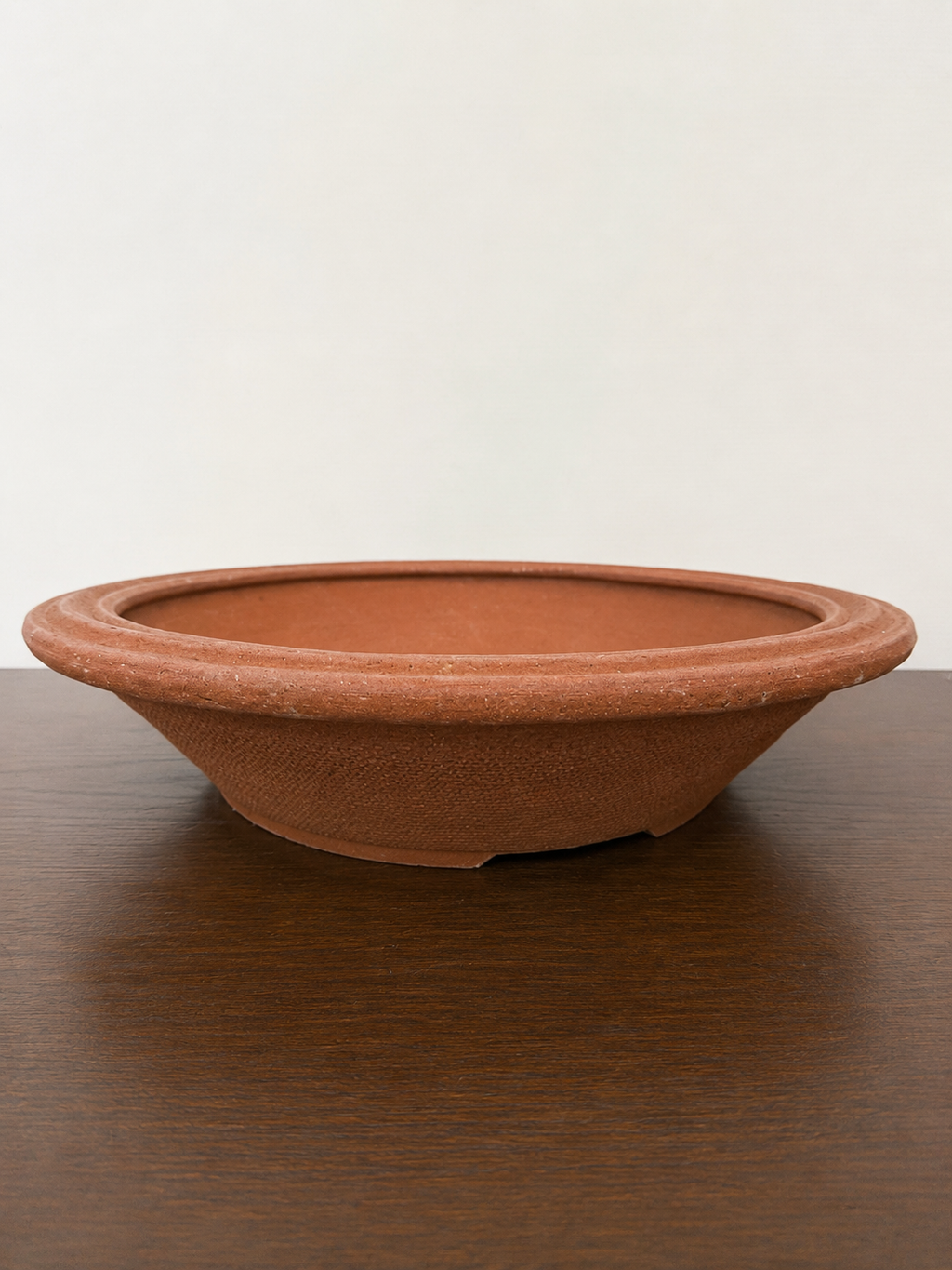 Vintage Japanese Round Unglazed Bonsai Pot