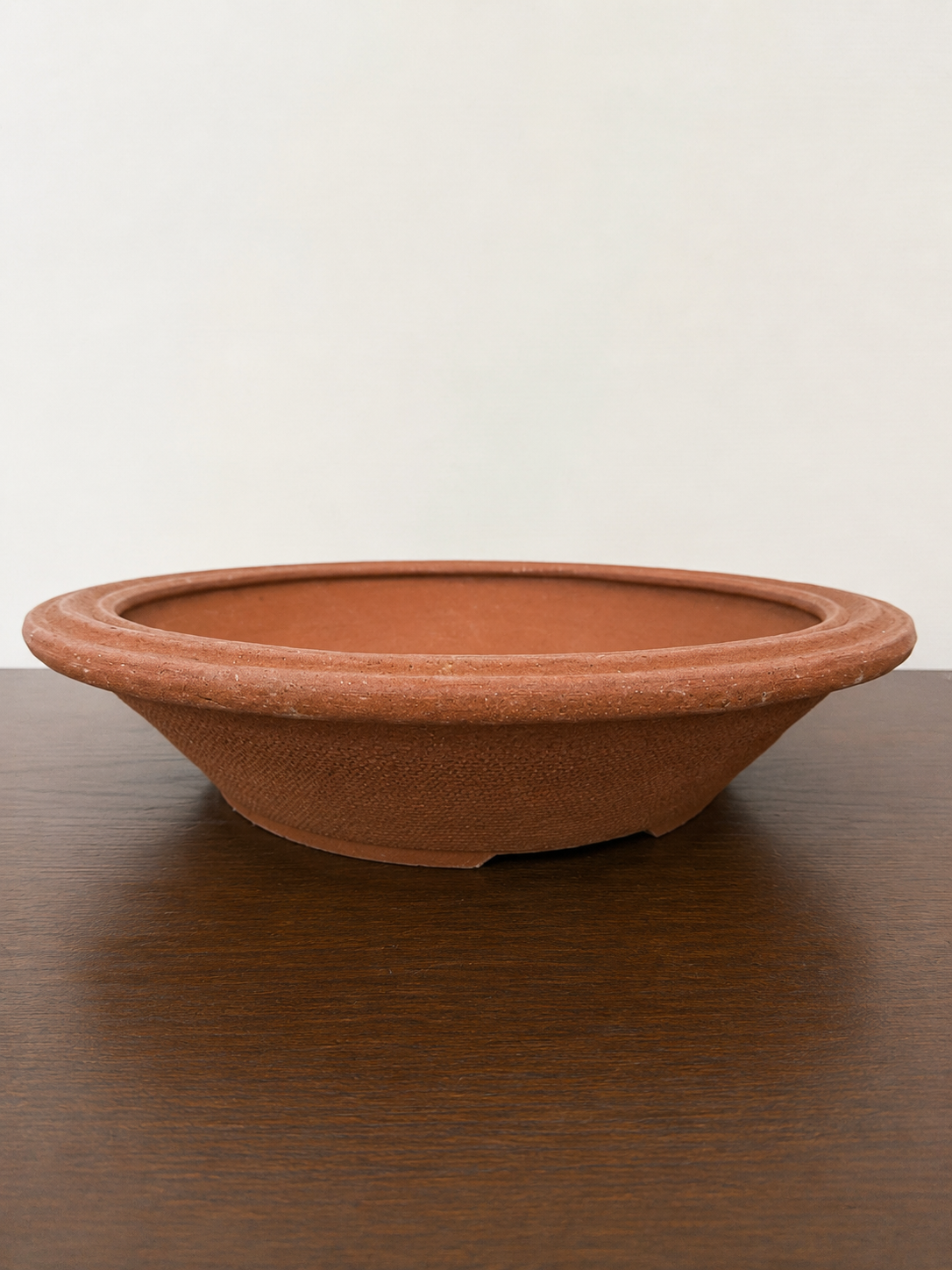 Vintage Japanese Round Unglazed Bonsai Pot