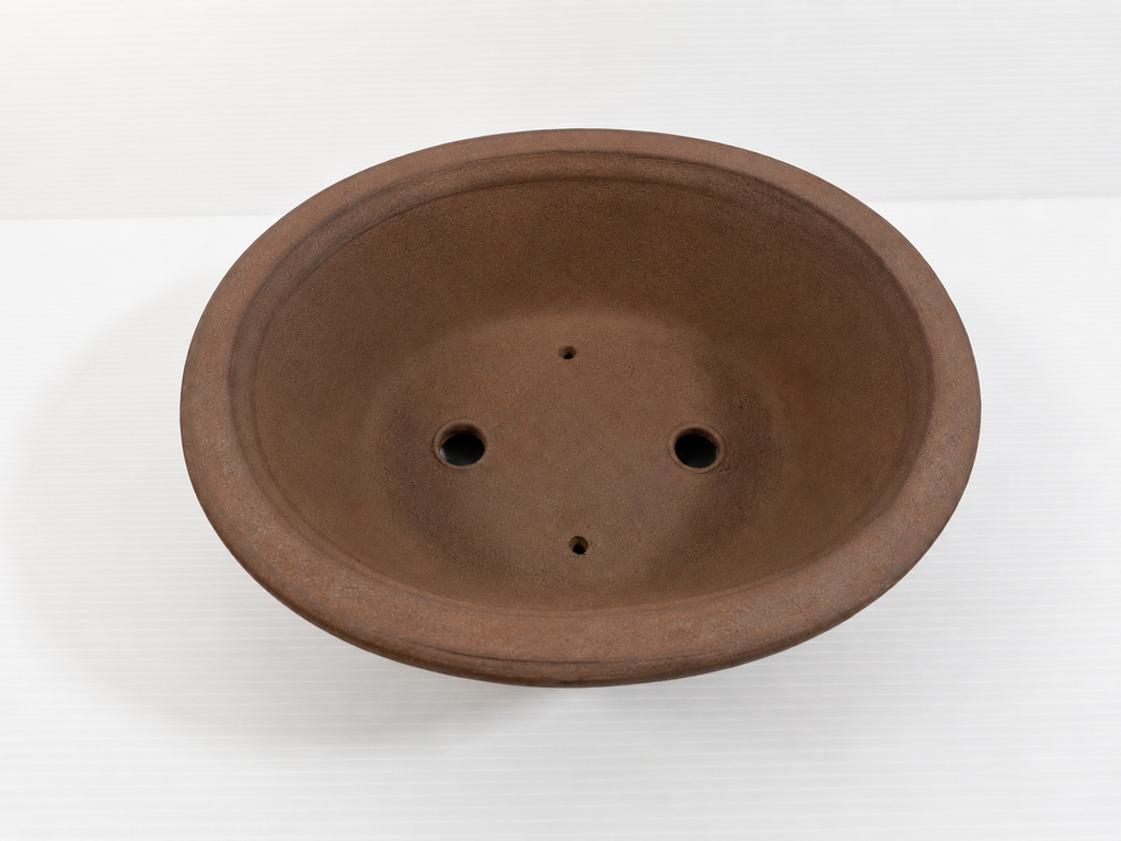 Chinese Oval Unglazed Bonsai Pot