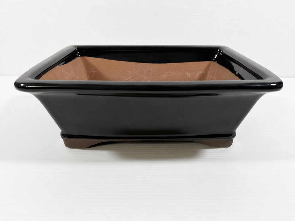Chinese Deep Midnight Blue Rectangular Bonsai Pot