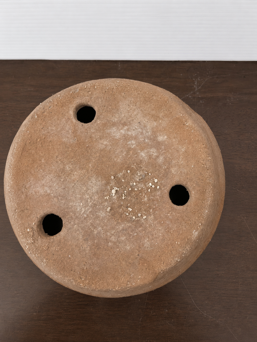 Vintage Round Unglazed Bonsai Pot