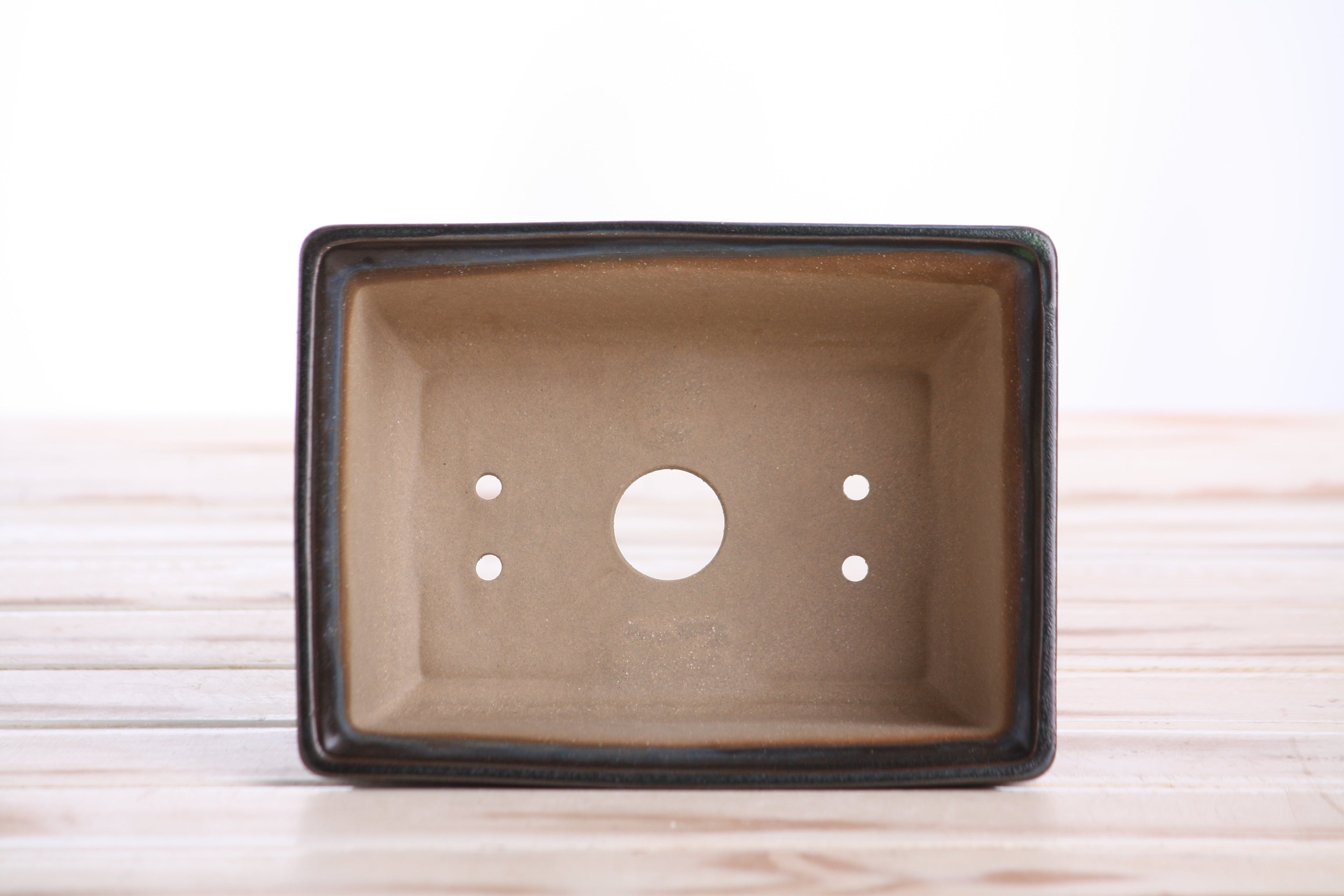 Willow Bonsai Ceramics Rectangle Deep Bonsai Pot 6 Inch – Higher‑Profile Rectangular Ceramic Bonsai & Succulent Planter with Accentuated Rim, High‑Fired Frost‑Proof Stoneware, Handmade in USA (Avocado)