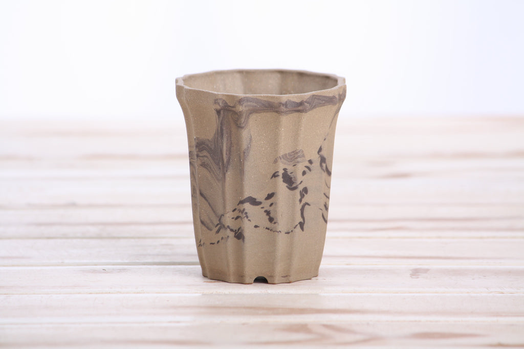 Willow Bonsai Ceramics Flower Design Cascade Bonsai Pot 3 Inch – Elegant Tall Ceramic Bonsai & Succulent Planter, High‑Fired Frost‑Proof Stoneware with Drainage & Wiring Holes, Handmade in USA (Limited Edition 11)