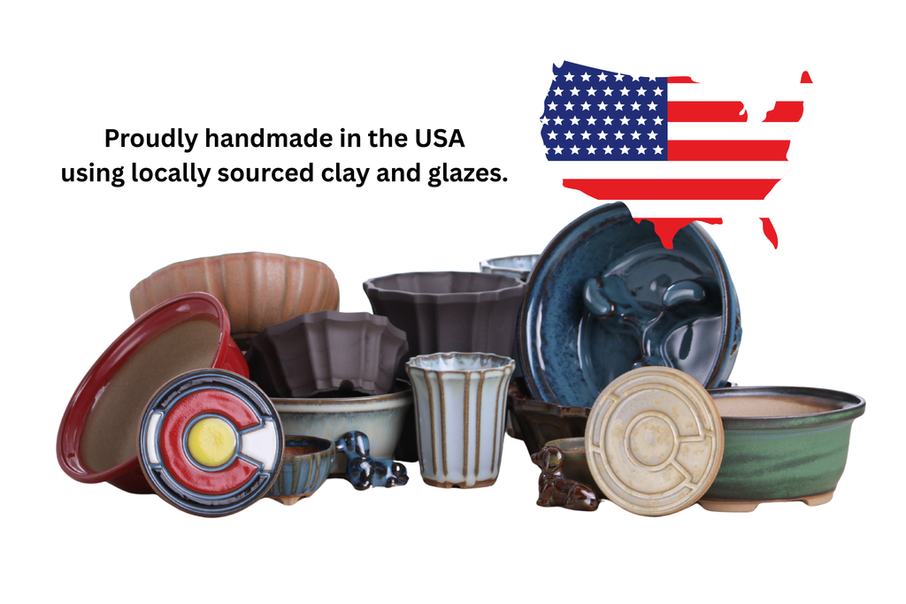 Willow Bonsai Ceramics Flower Design Cascade Bonsai Pot 3 Inch – Elegant Tall Ceramic Bonsai & Succulent Planter, High‑Fired Frost‑Proof Stoneware with Drainage & Wiring Holes, Handmade in USA (Peacock 2025)